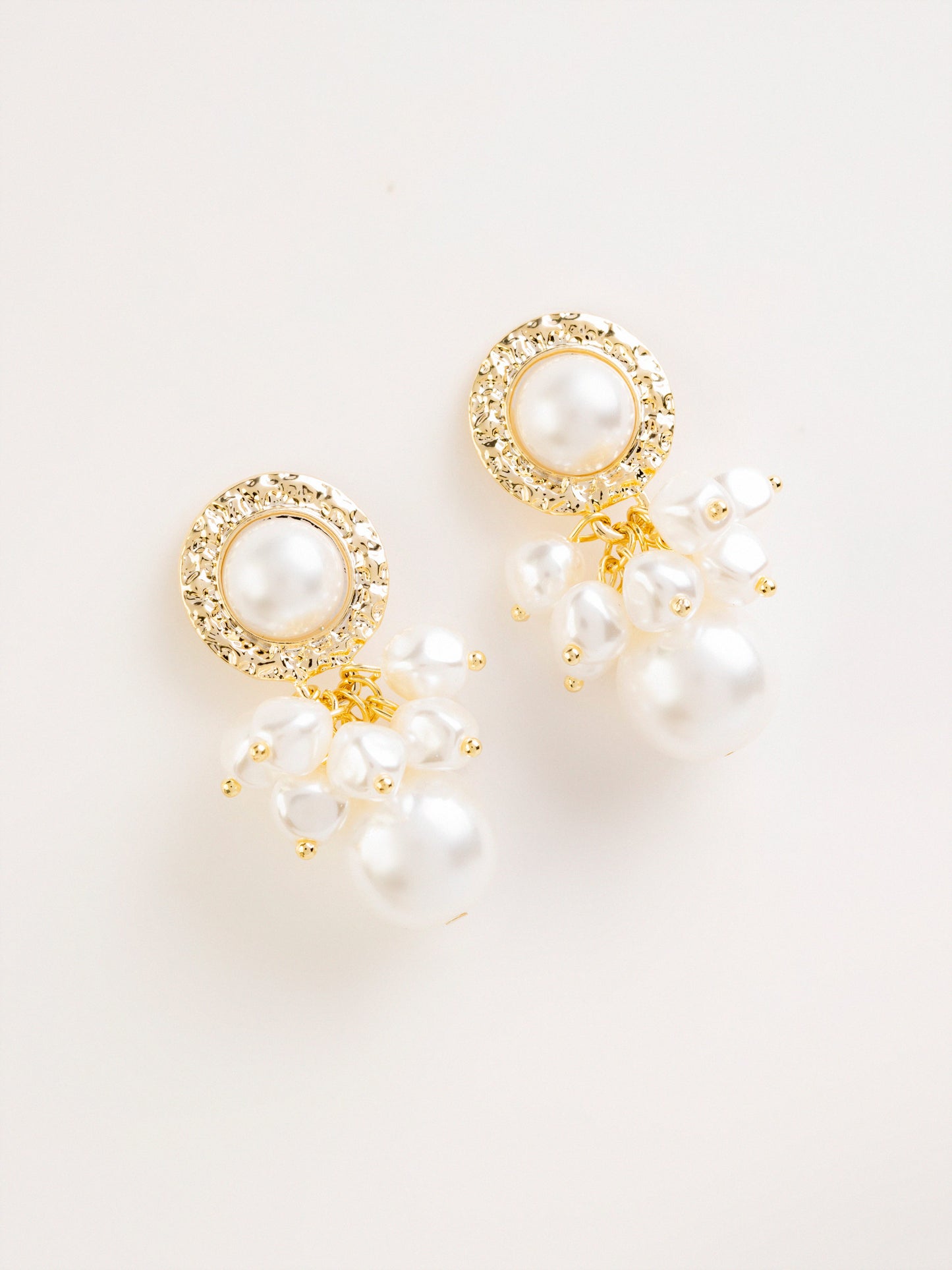 Pearl Cluster Earrings
