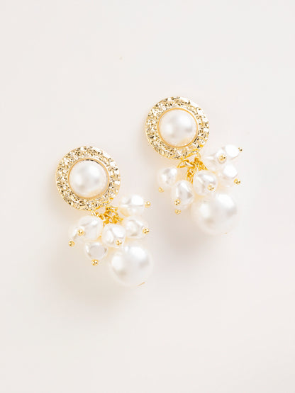 Pearl Cluster Earrings