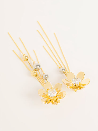 Dramatic Floral Earrings