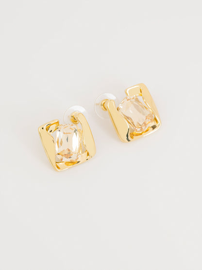 Stone Stud Earrings