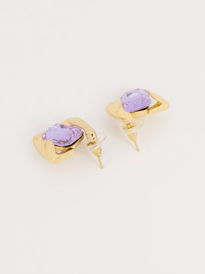 Stone Stud Earrings
