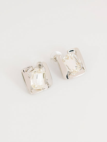 Stone Stud Earrings