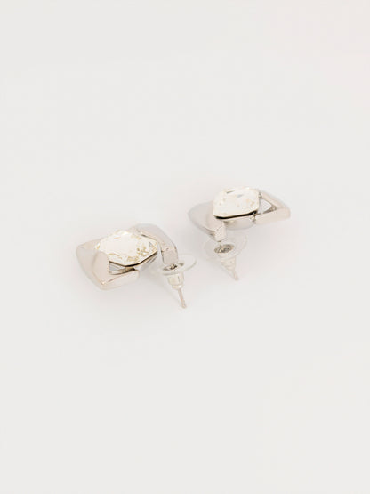 Stone Stud Earrings