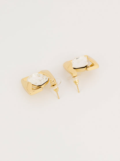 Stone Stud Earrings