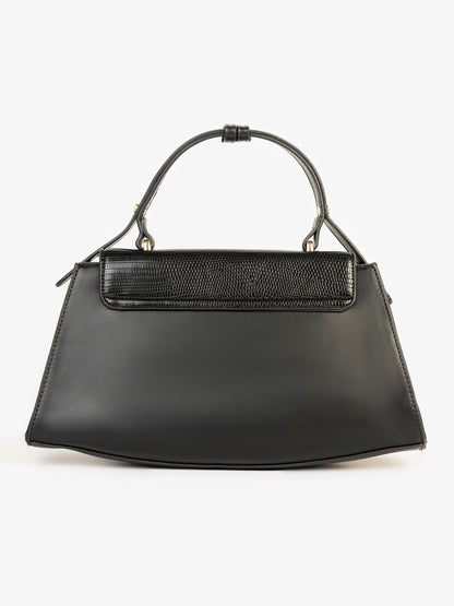 Two-tone Textured Handbag