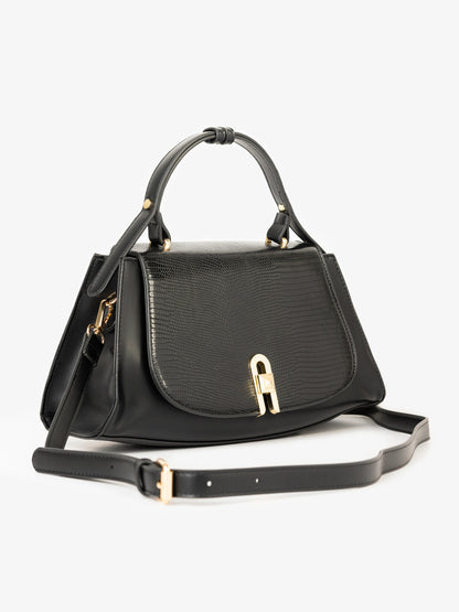 Two-tone Textured Handbag