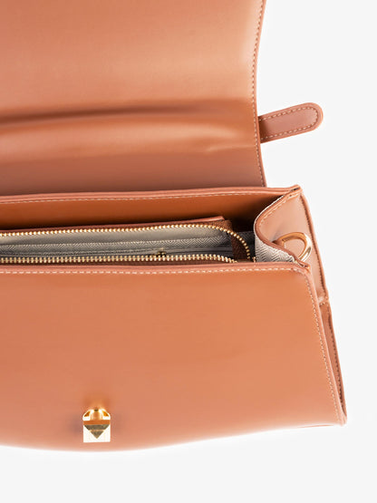 Two-tone Textured Handbag