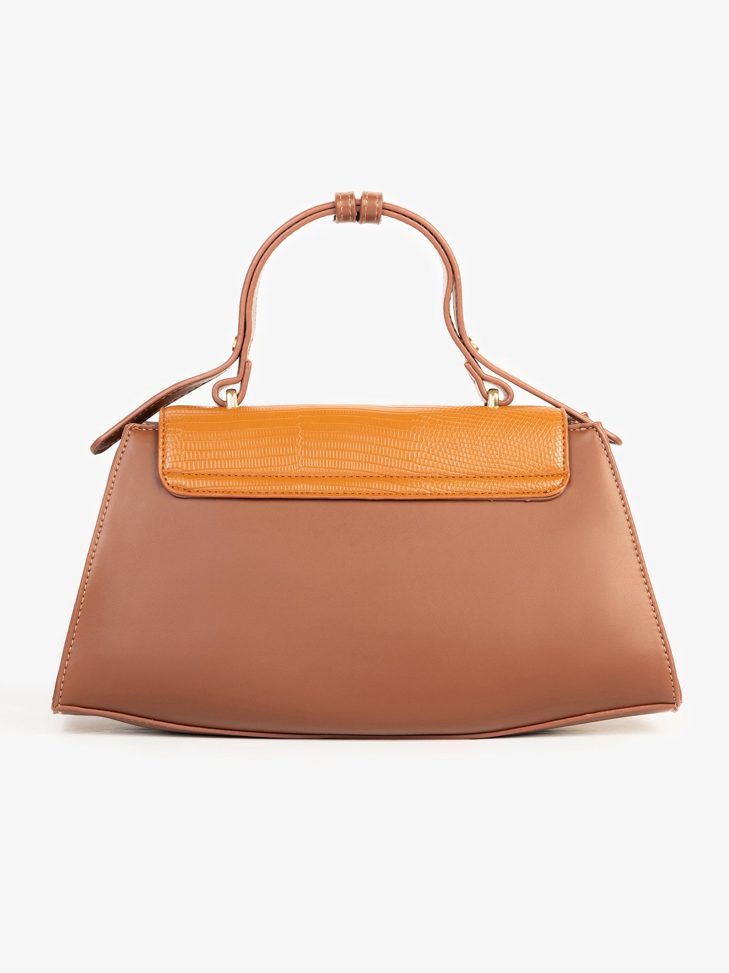 Two-tone Textured Handbag