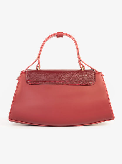 Two-tone Textured Handbag