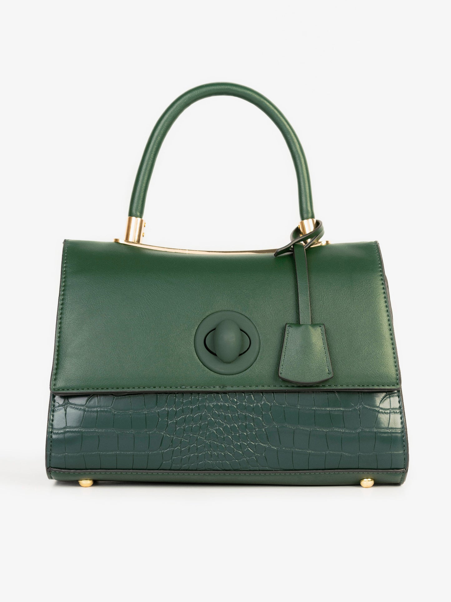 Two-tone Textured Handbag