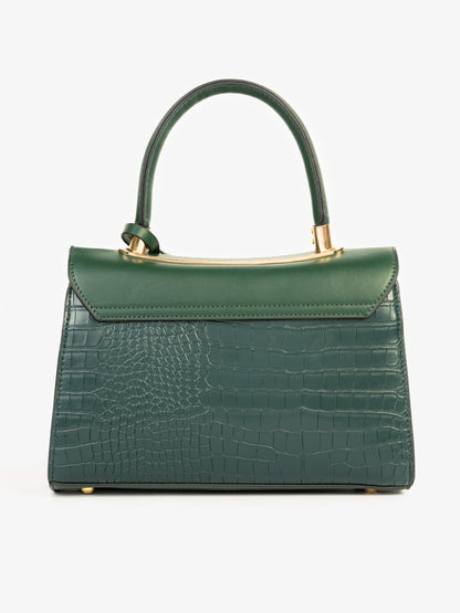 Two-tone Textured Handbag