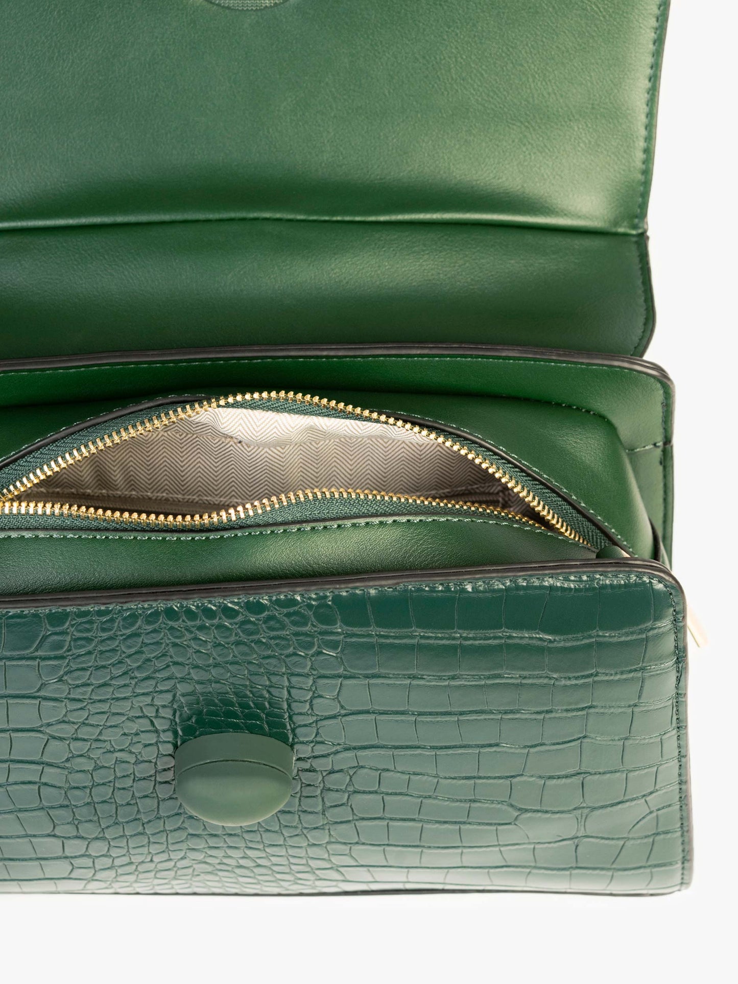 Two-tone Textured Handbag