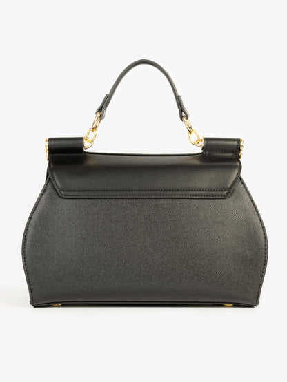 Two-tone Textured Handbag