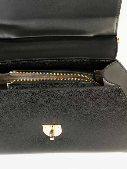 Two-tone Textured Handbag