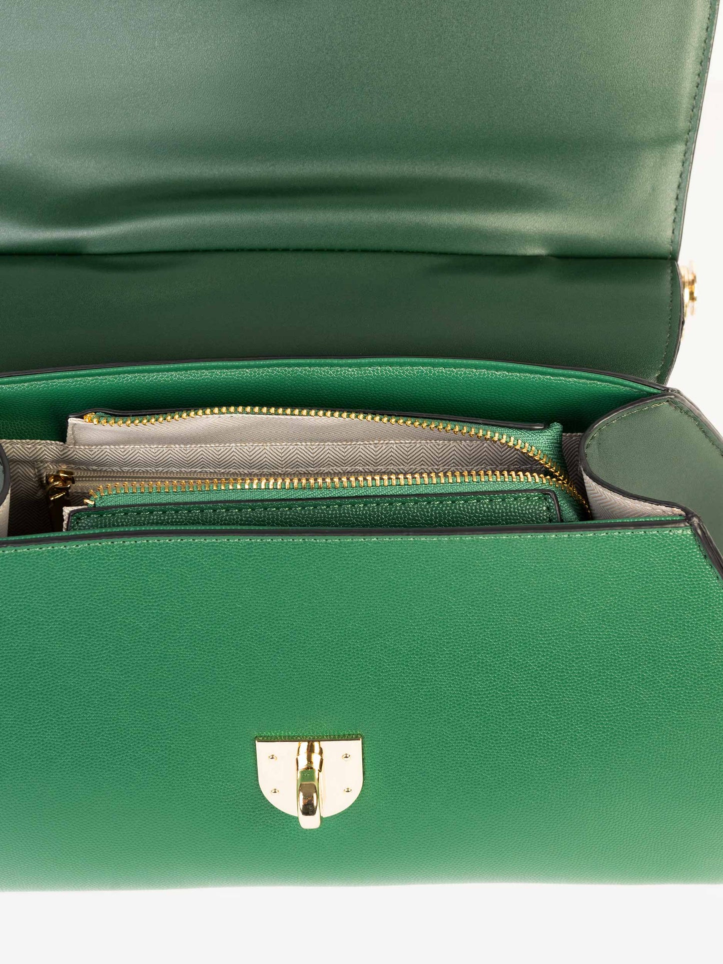 Two-tone Textured Handbag