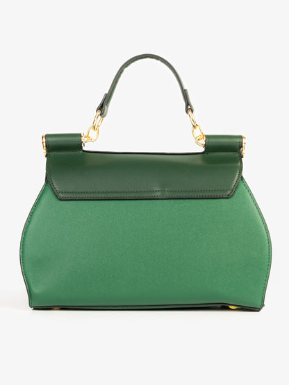 Two-tone Textured Handbag