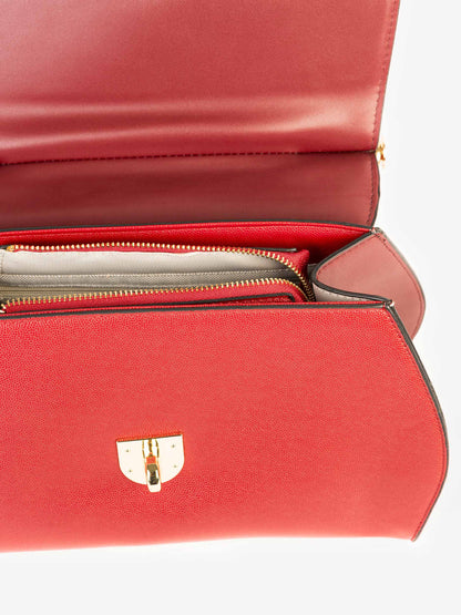 Two-tone Textured Handbag