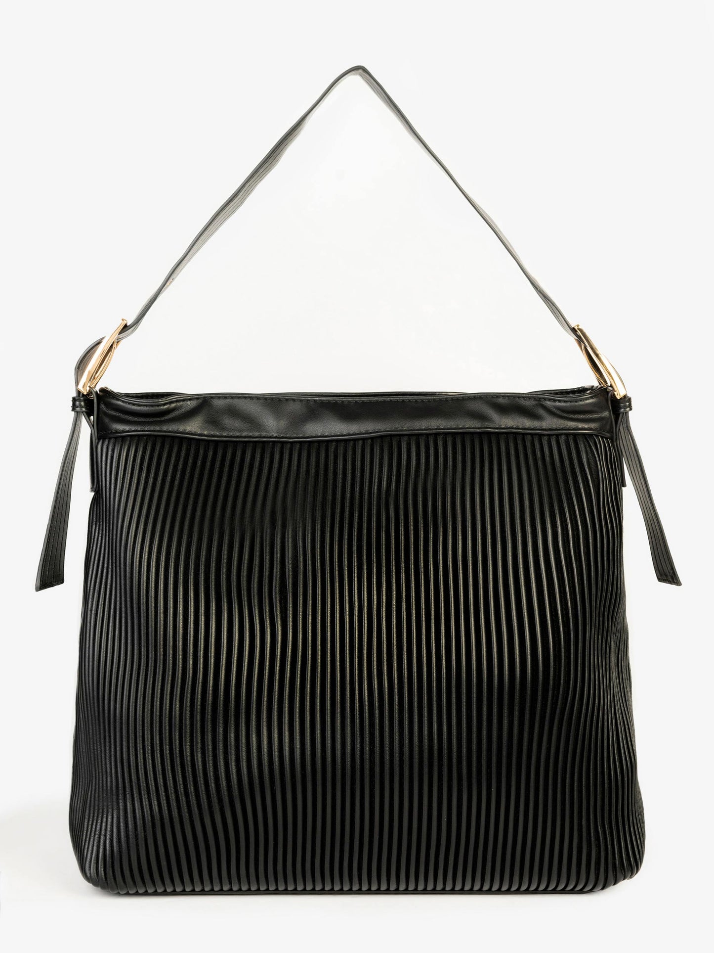 Textured Pleated Tote Bag