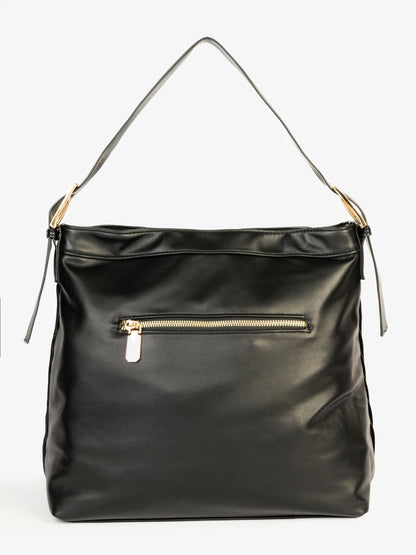 Textured Pleated Tote Bag