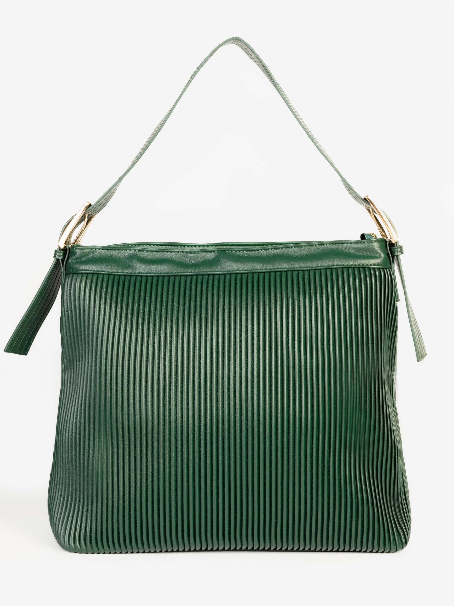 Textured Pleated Tote Bag