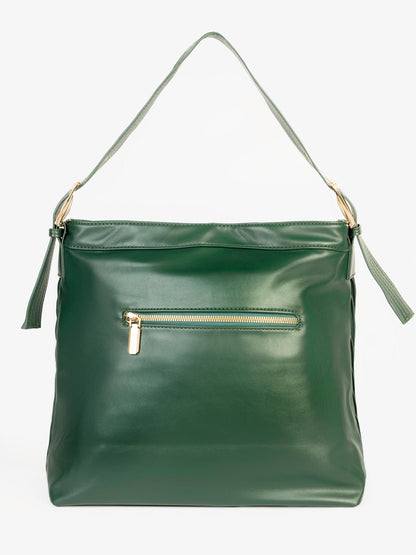 Textured Pleated Tote Bag
