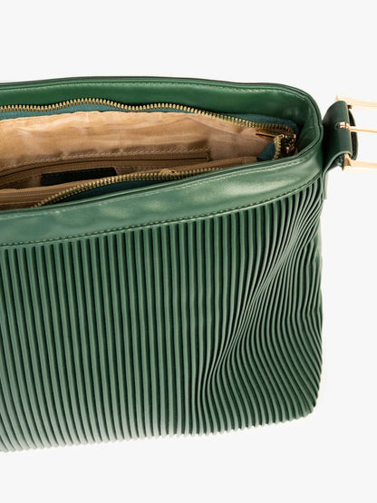 Textured Pleated Tote Bag