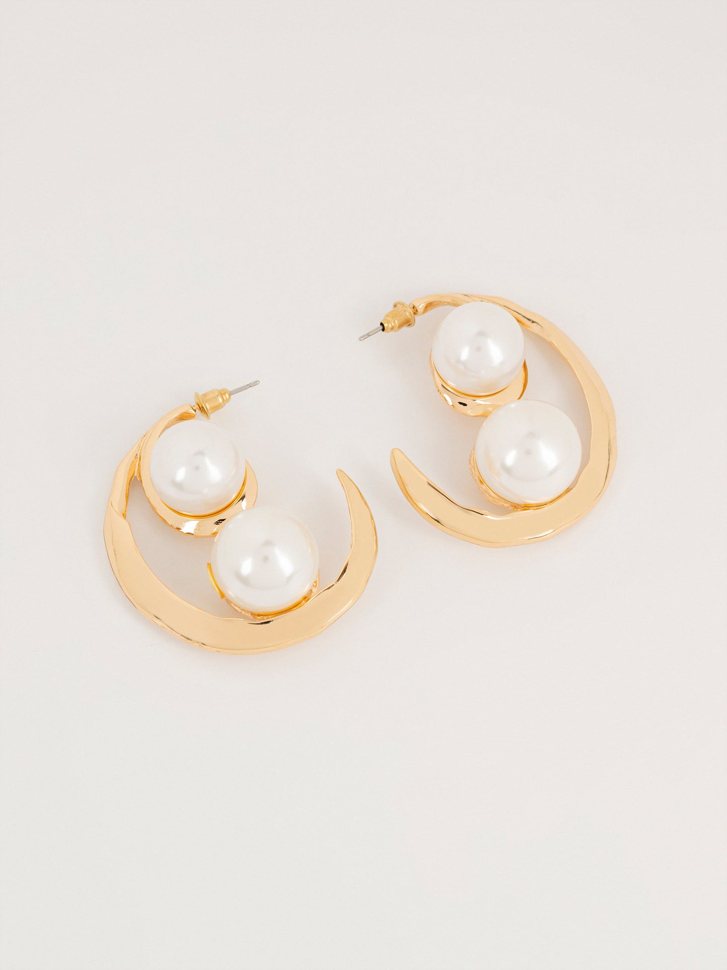 Pearl Hoop Earrings