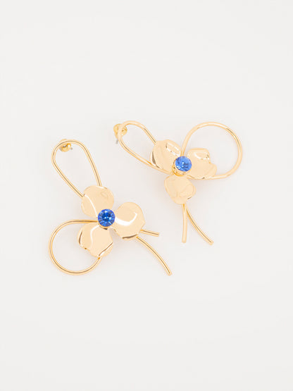 Floral Loop Earrings