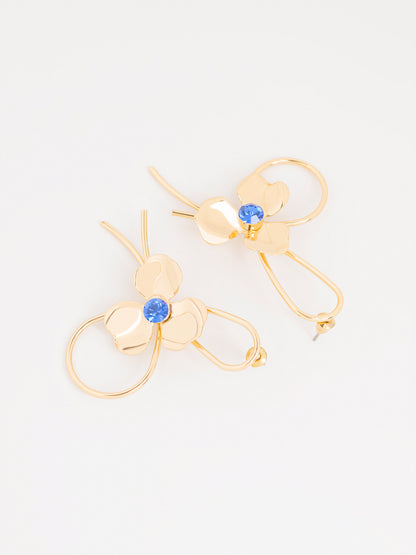 Floral Loop Earrings