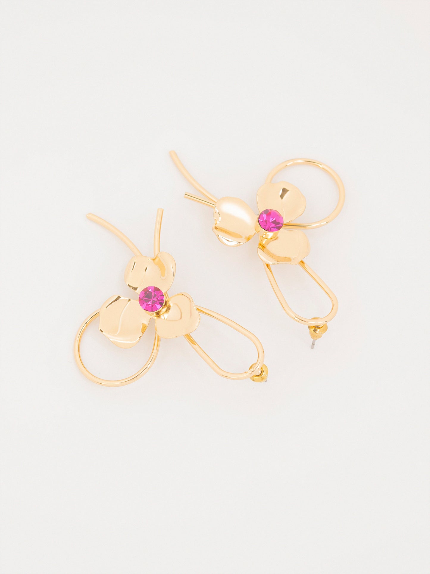 Floral Loop Earrings