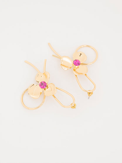 Floral Loop Earrings