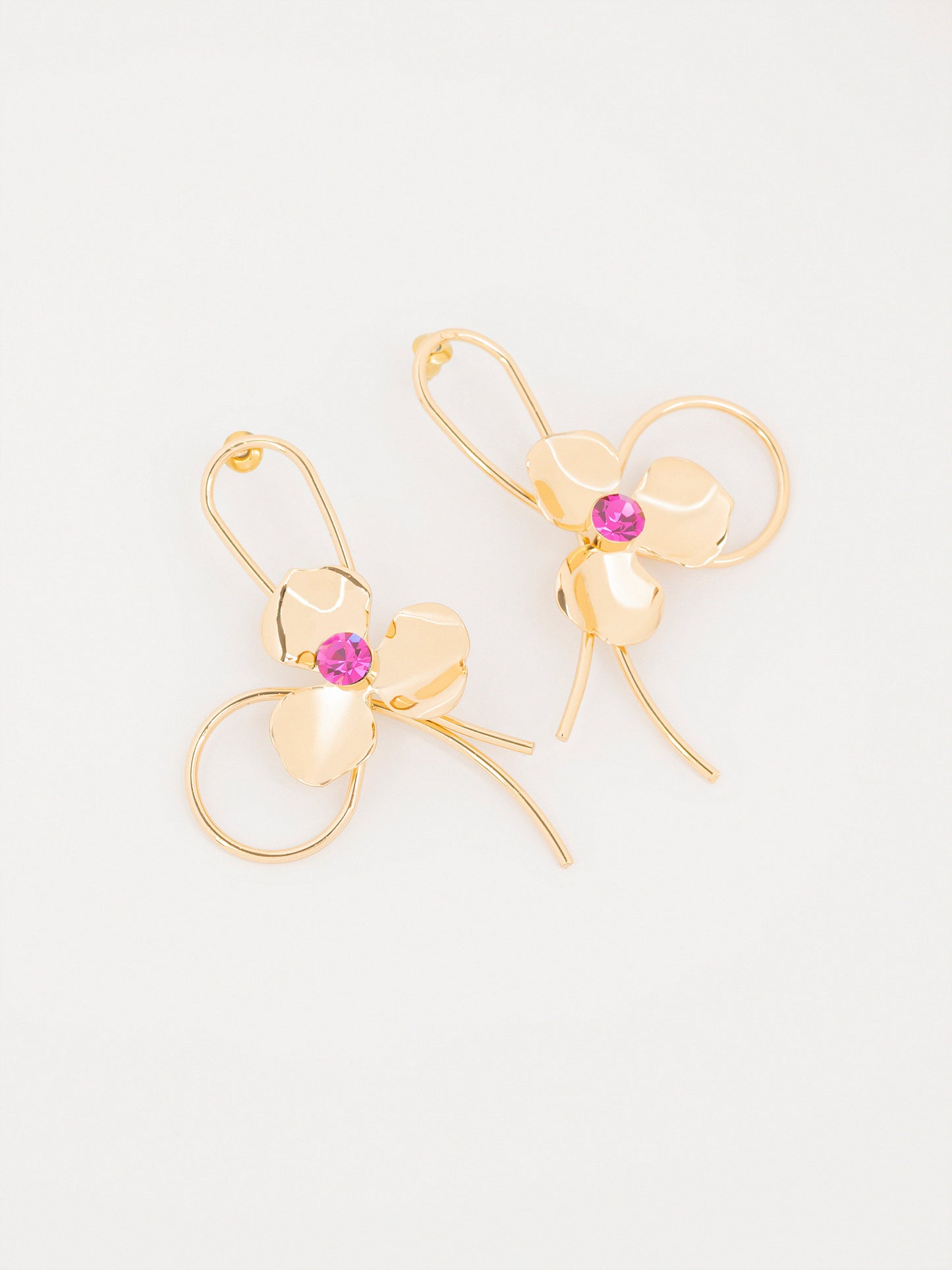 Floral Loop Earrings