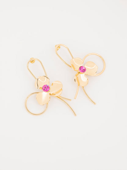 Floral Loop Earrings