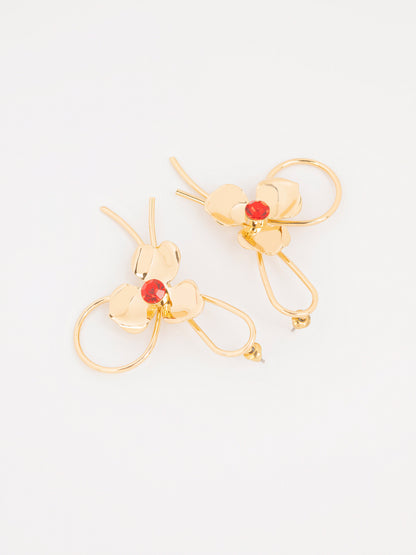 Floral Loop Earrings