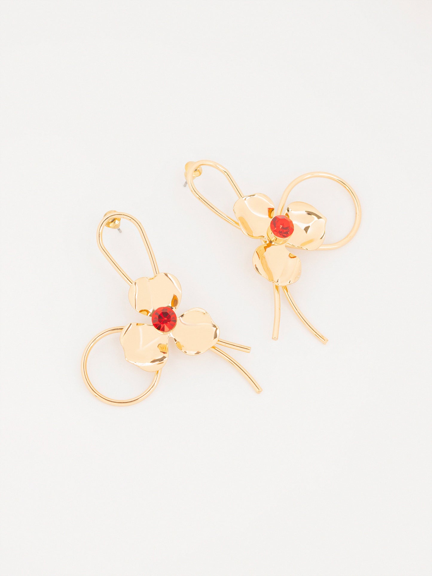 Floral Loop Earrings
