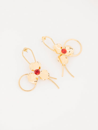 Floral Loop Earrings