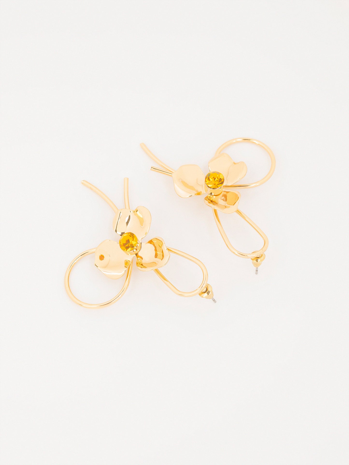 Floral Loop Earrings