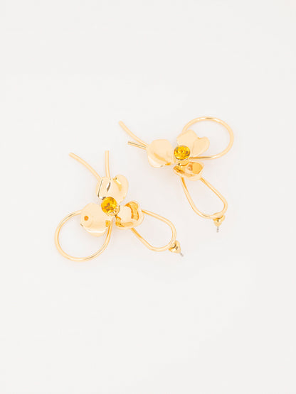 Floral Loop Earrings