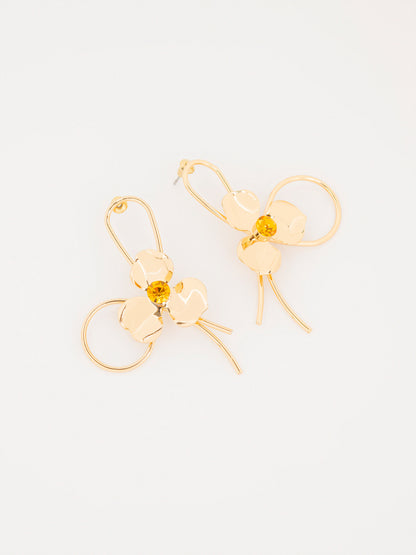 Floral Loop Earrings