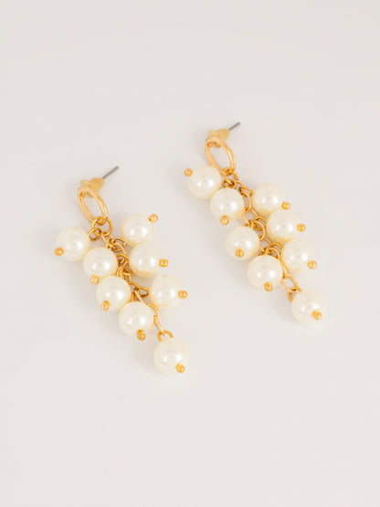Cluster Pearl  Earrings