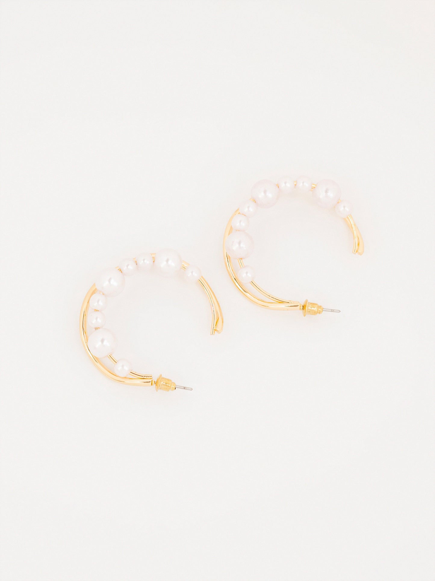 Pearl Hoop Earrings