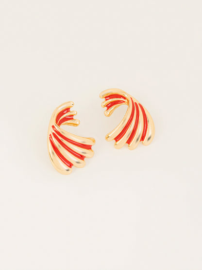 Wave Stud Earrings