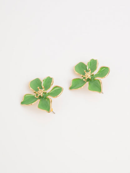 Petal Enamel Earrings