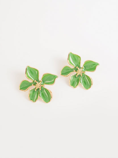 Petal Enamel Earrings