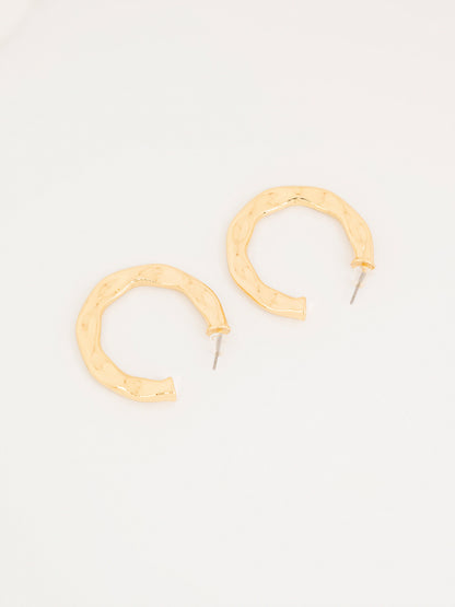 Textured Hoop Earrings