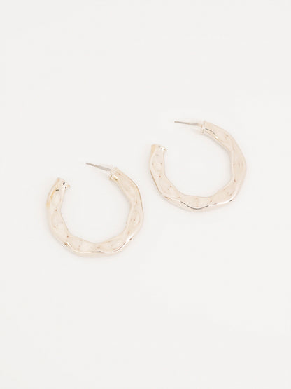 Textured Hoop Earrings