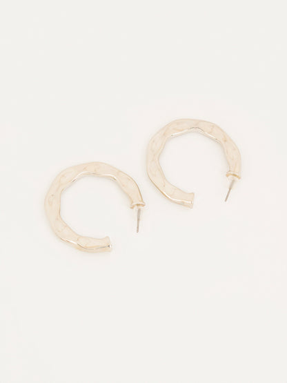 Textured Hoop Earrings