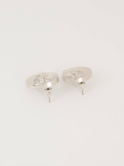 Spiral Wave Stud Earrings