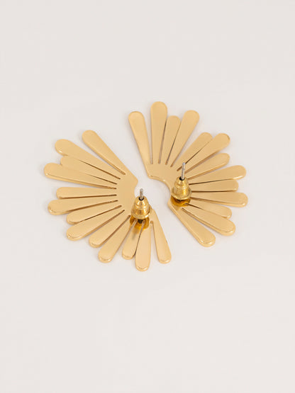 Geometric Sunburst Earrings