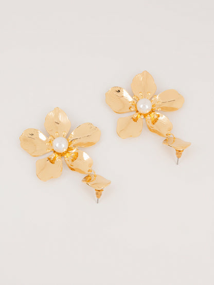 Floral Pearl Earrings